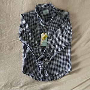 Gingham flannel dress shirt